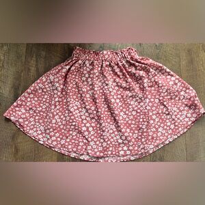 SHEIN Pink Floral Mini Skirt